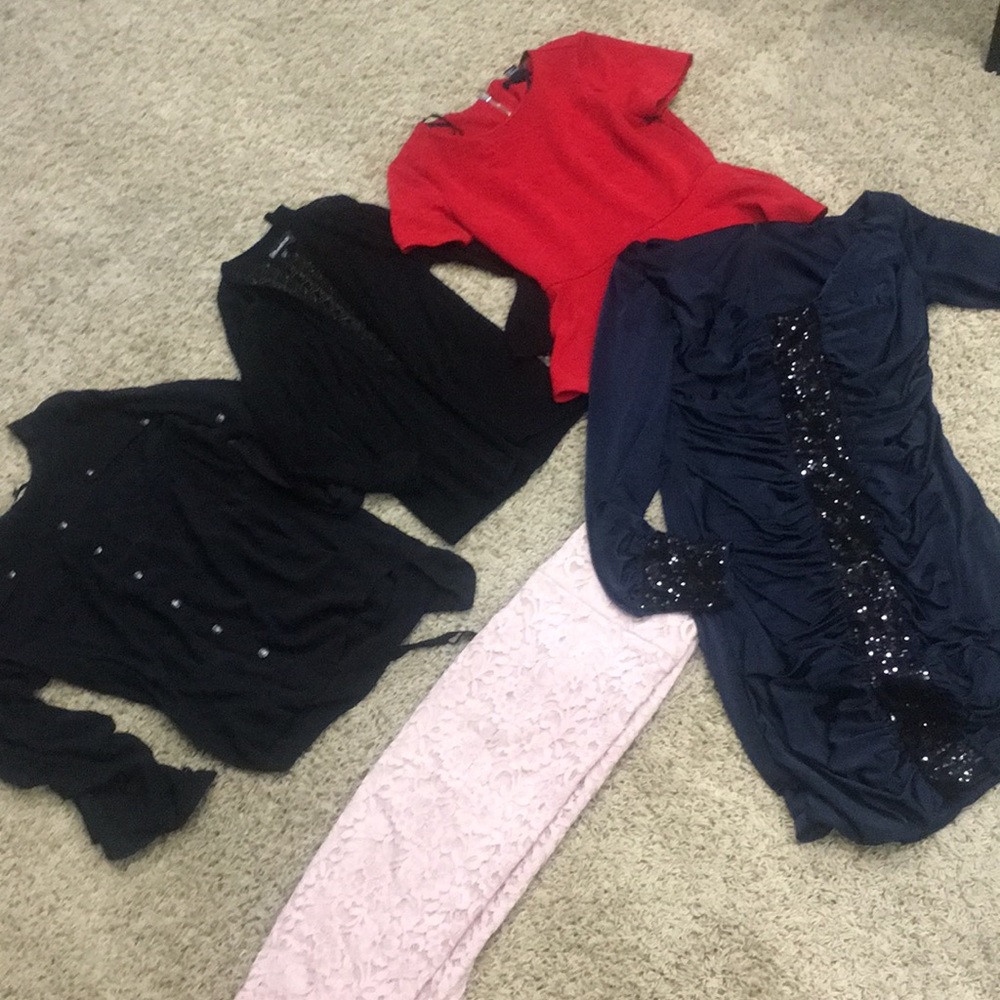 BEBE EXPRESS FOREVER 21 lot Dress tops skirt